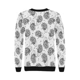 Hand drawn french fries pattern Women's Crew Neck Sweatshirt