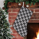 Music Notes Pattern Print Design 01 Christmas Stocking