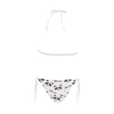 Hand Drawn faces of pandas pattern Sexy Bikinis Two-Piece Swimsuits