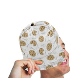 Sketch style cookie pattern All Over Print Snapback Cap