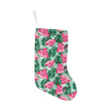 Watermelons tropical palm leaves pattern Christmas Stocking