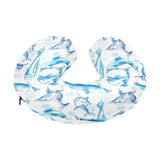 Watercolor dolphin pattern U-Shaped Travel Neck Pillow