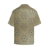 arabic star gold pattern Men's All Over Print Hawaiian Shirt