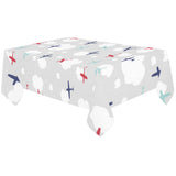 Airplane cloud grey background Tablecloth