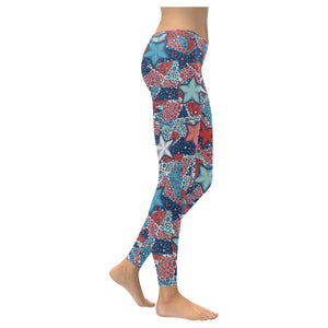 Hand drawn colorful starfish Women's Legging Fulfilled In US