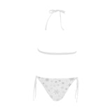 Snowflake pattern white background Sexy Bikinis Two-Piece Swimsuits