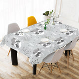 Cute raccoons leaves dot Tablecloth