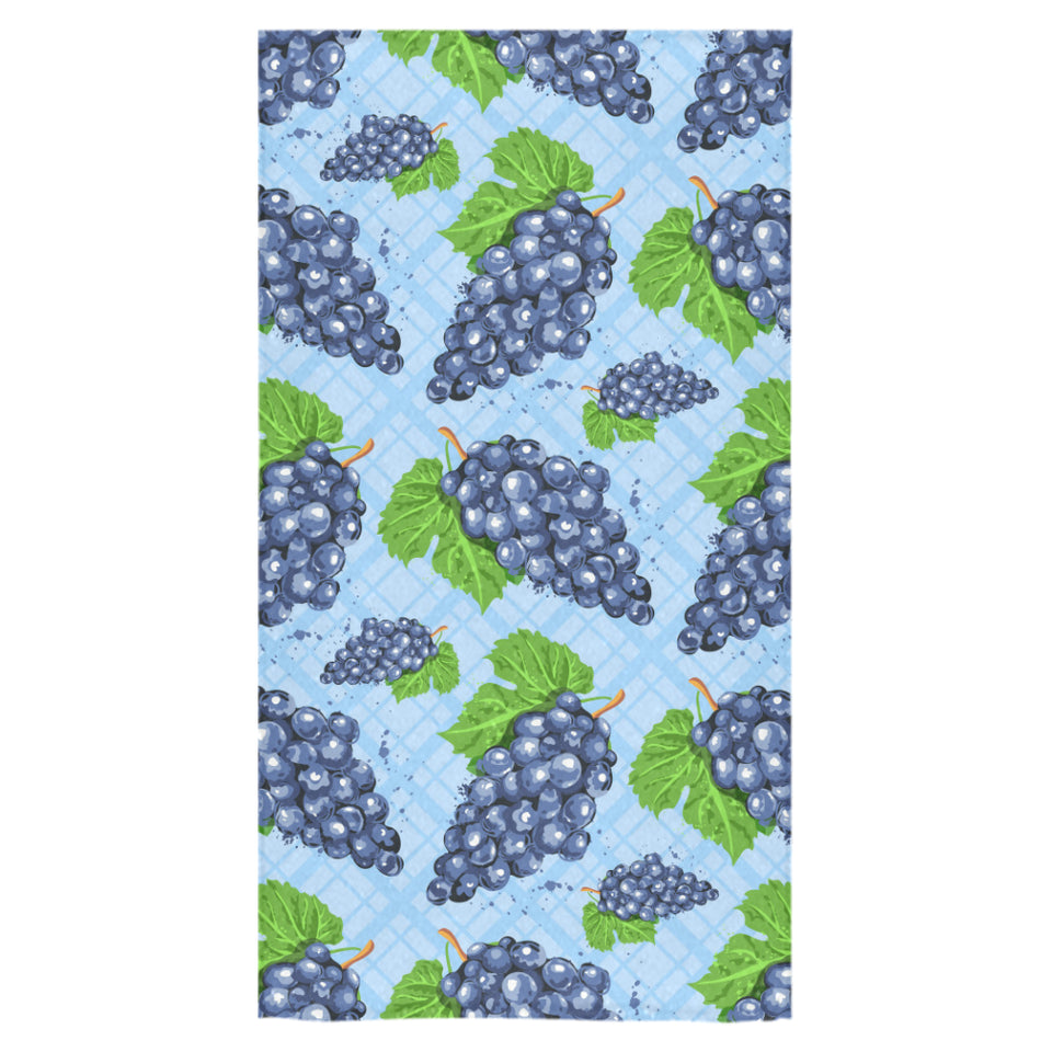 Watercolor grape pattern Bath Towel