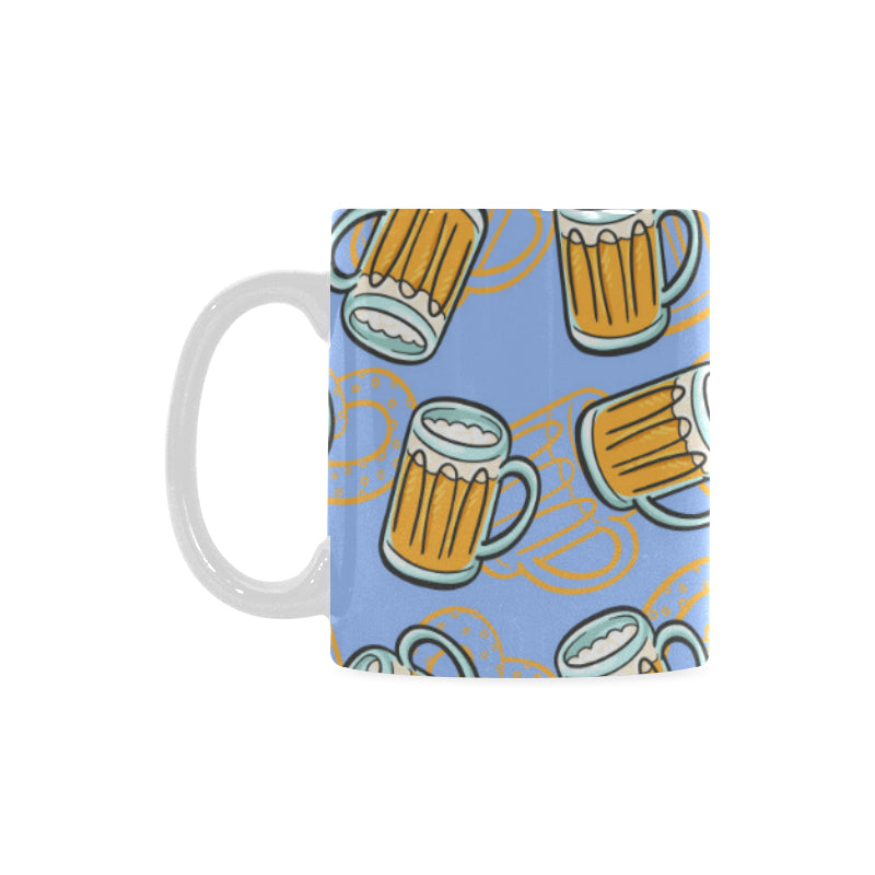 Beer pattern Classical White Mug (Fulfilled In US)