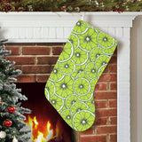 Slices of Lime design pattern Christmas Stocking