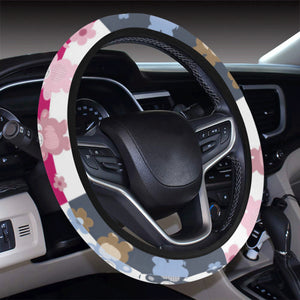 Teddy Bear Pattern Print Design 03 Car Steering Wheel Cover
