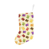 Bread Toast Pattern Print Design 02 Christmas Stocking
