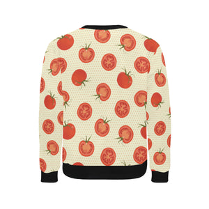 Tomato dot background Men's Crew Neck Sweatshirt