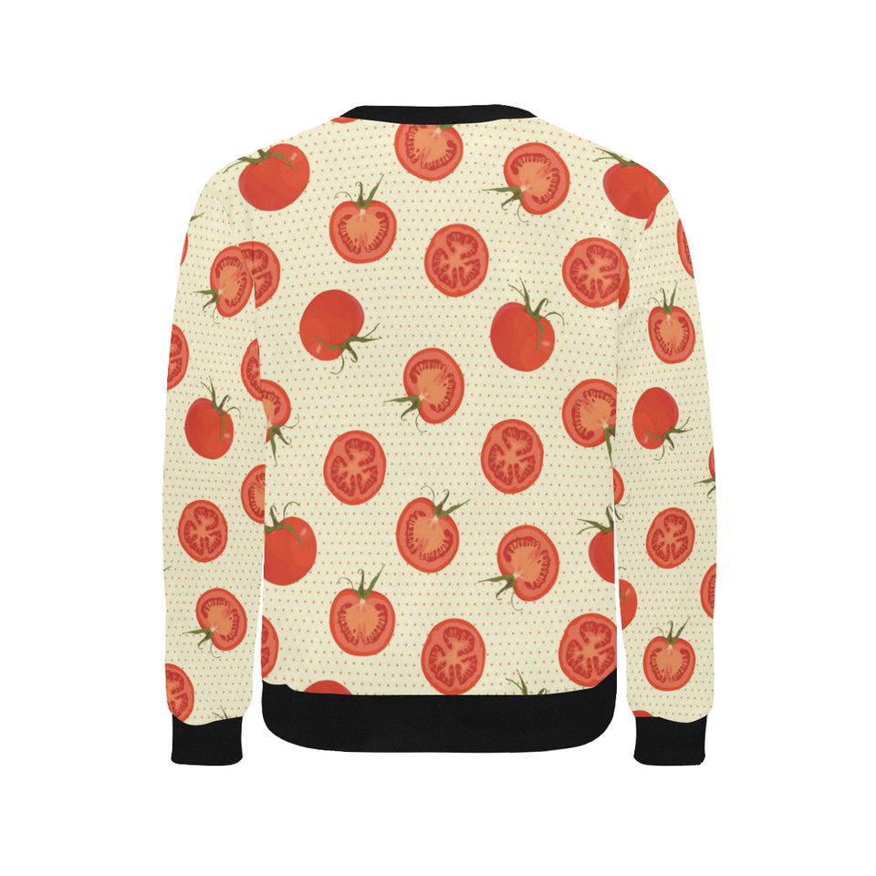 Tomato dot background Men's Crew Neck Sweatshirt