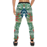 heliconia palm and monstera  leaves pattern Unisex Casual Sweatpants