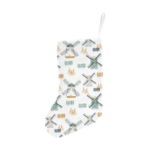 windmill pattern Christmas Stocking