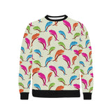 Colorful Chameleon lizard pattern Men's Crew Neck Sweatshirt