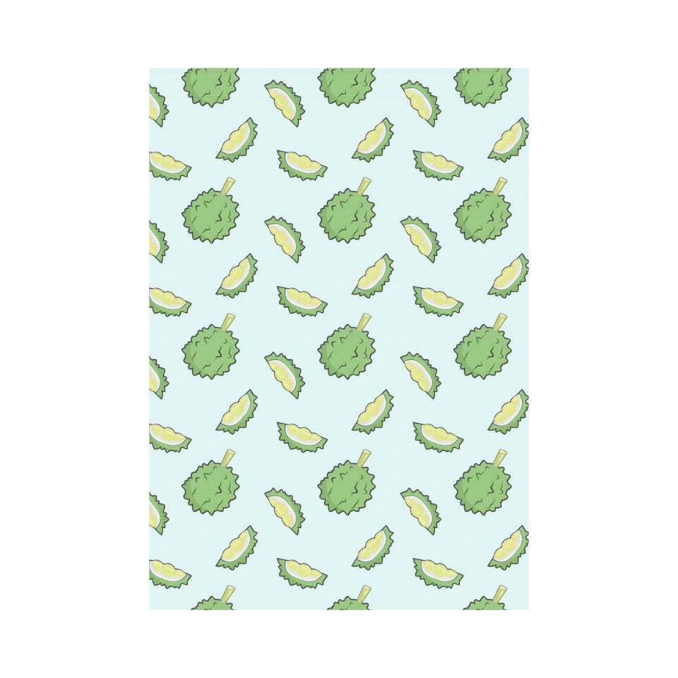 Durian pattern blue background House Flag Garden Flag