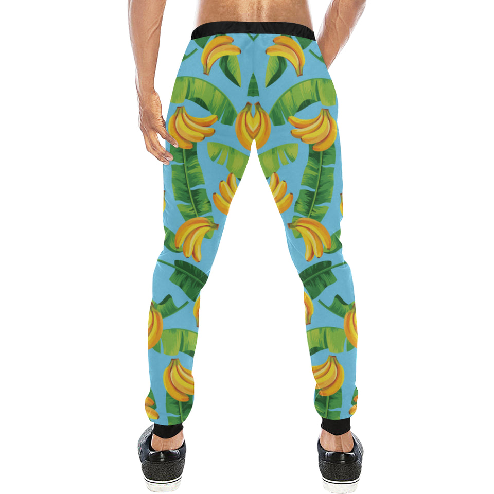 banana leaves banana design pattern Unisex Casual Sweatpants