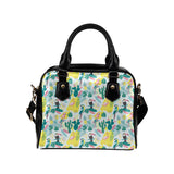 Cute parrot toucan flamingo cactus exotic leaves p Shoulder Handbag