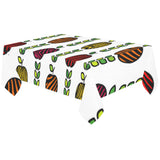 colorful apples leave zebra stripe Tablecloth