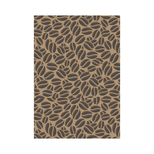 Coffee bean on brown background House Flag Garden Flag