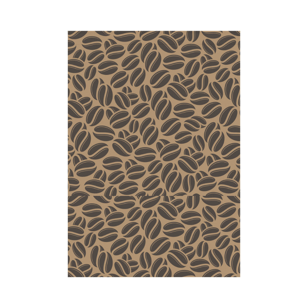 Coffee bean on brown background House Flag Garden Flag