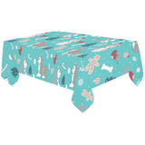 Christmas cute siberian husky puppie pattern Tablecloth
