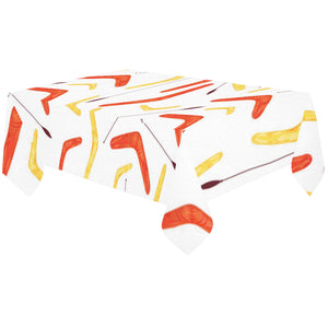 Waterclor boomerang Australian aboriginal ornament Tablecloth