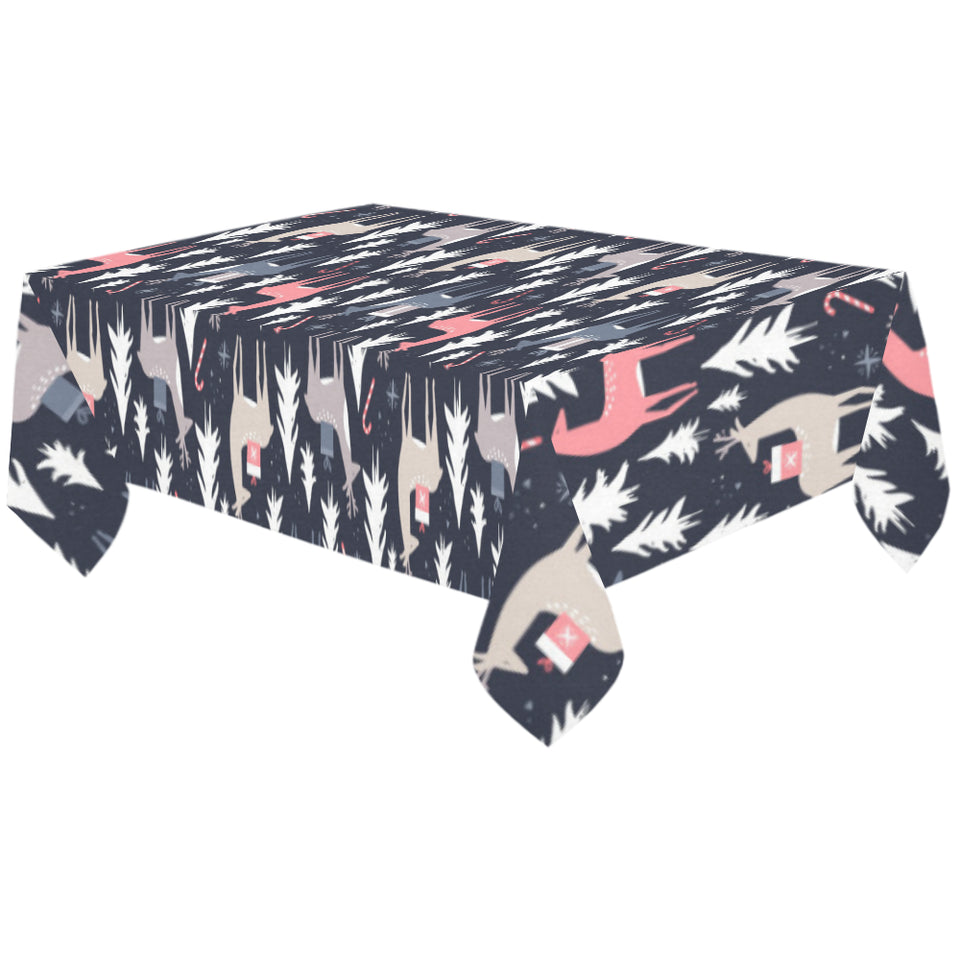 Deers Winter Christmas pattern Tablecloth