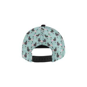 poodle dog green background All Over Print Snapback Cap