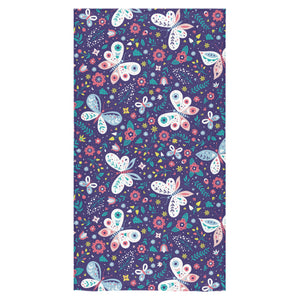 Colorful butterfly flower pattern.eps Bath Towel