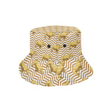 Rhino yellow theme pattern Unisex Bucket Hat