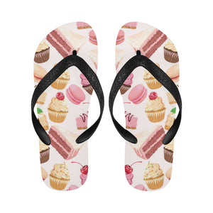 Cake cupcake sweets pattern Unisex Flip Flops