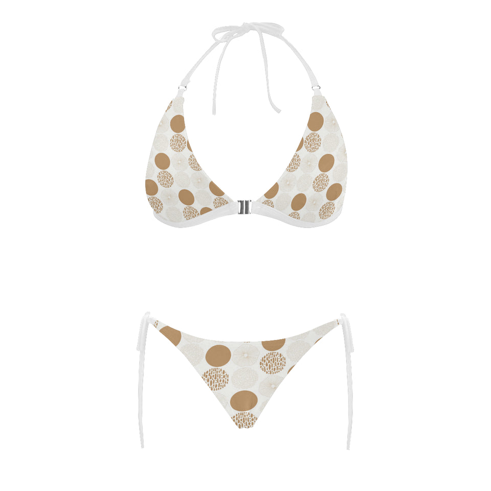 Gold Texture mushroom pattern Sexy Bikinis Two-Piece Swimsuits