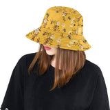 Bee flower pattern Unisex Bucket Hat