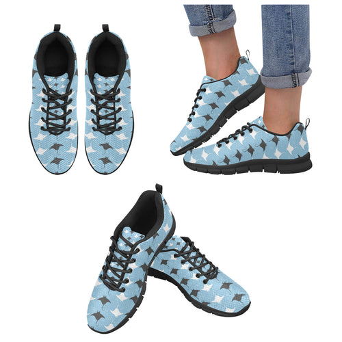Stingray Pattern Print Design 03 Women's Sneaker Shoes