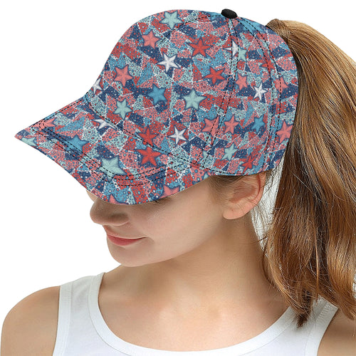 Hand drawn colorful starfish All Over Print Snapback Cap