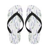 Hand painting Watercolor Lavender Unisex Flip Flops