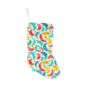 Colorful moon pattern Christmas Stocking