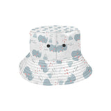 cute rhino heart pattern Unisex Bucket Hat