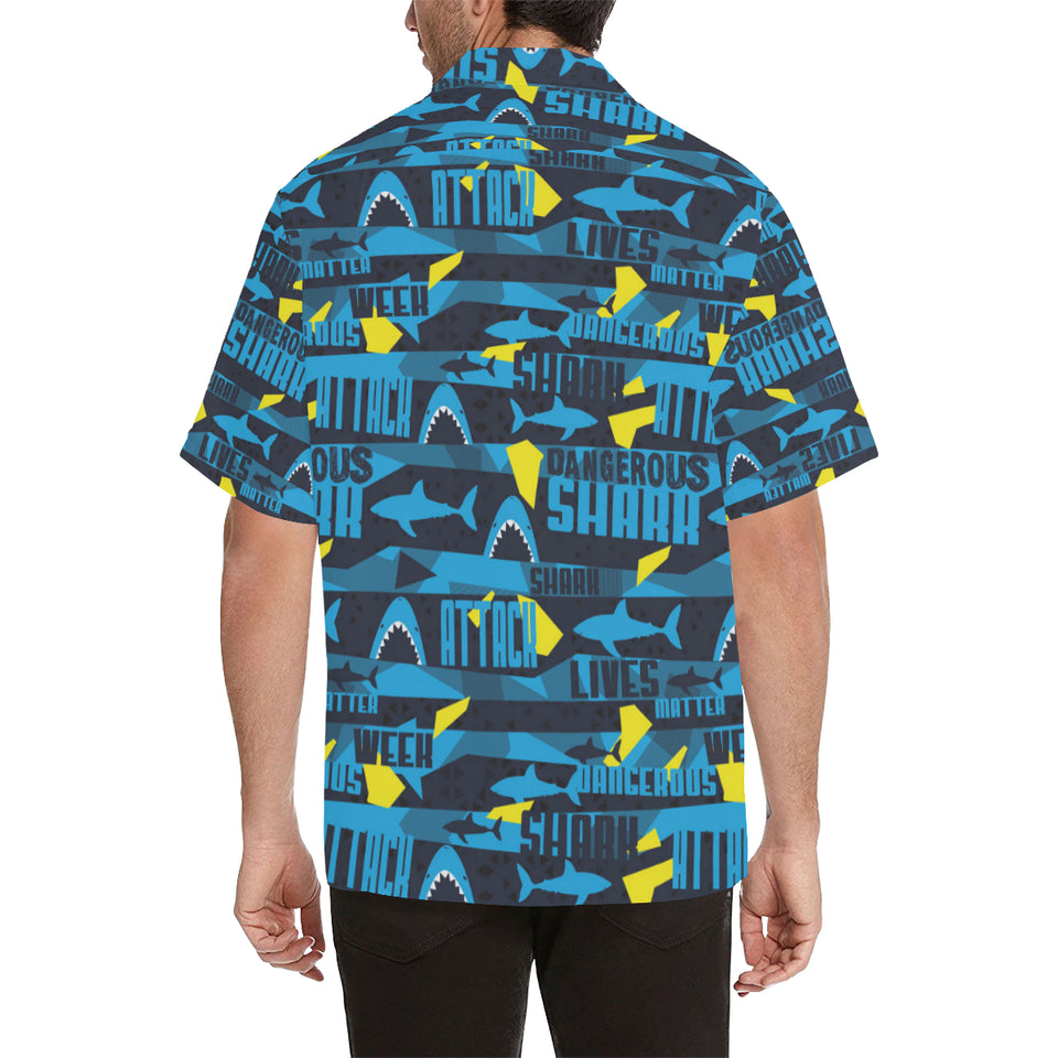Shark dangerous Men's All Over Print Hawaiian Shirt