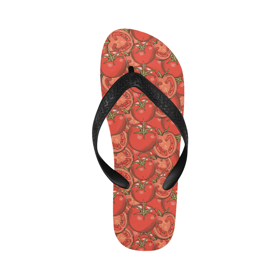 Red Tomato Pattern Unisex Flip Flops