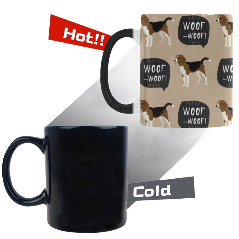 Beagle pattern Morphing Mug Heat Changing Mug