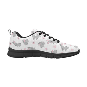 Watercolor cute rabbit pattern Women's Sneaker Shoes