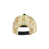 Gold grape pattern All Over Print Snapback Cap