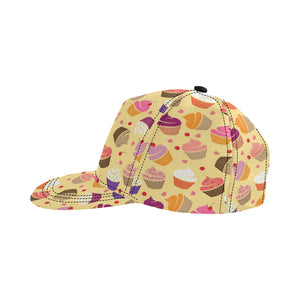 cake cupcake heart cherry pattern All Over Print Snapback Cap