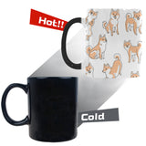 shiba inu dog pattern Morphing Mug Heat Changing Mug