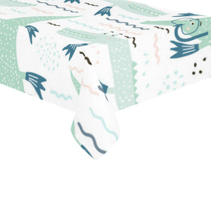 Crocodile diver pattern Tablecloth