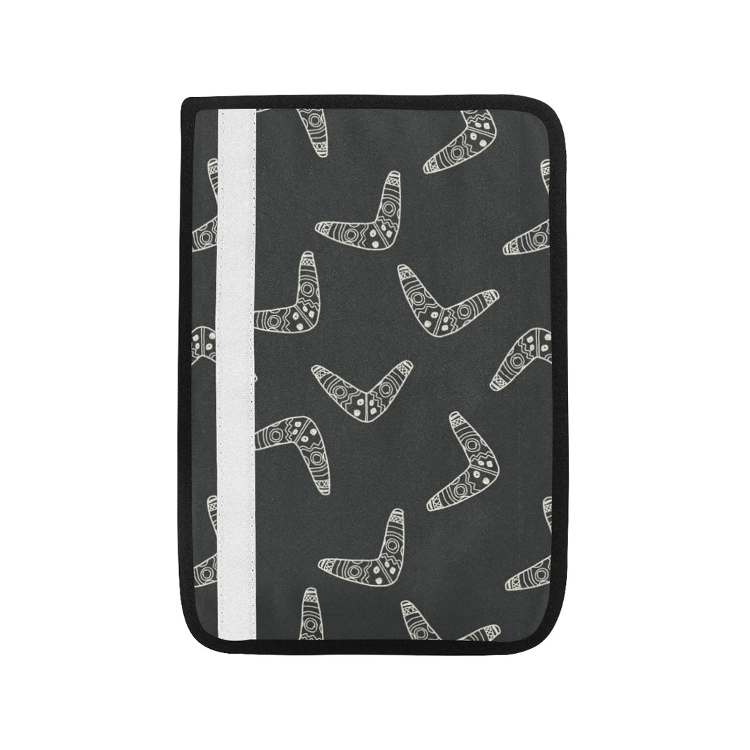 Hand drawn boomerang Australian aboriginal ornamen Car Seat Belt Cover